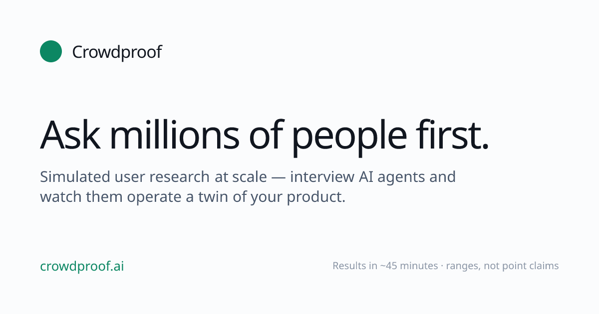 Crowdproof — featured