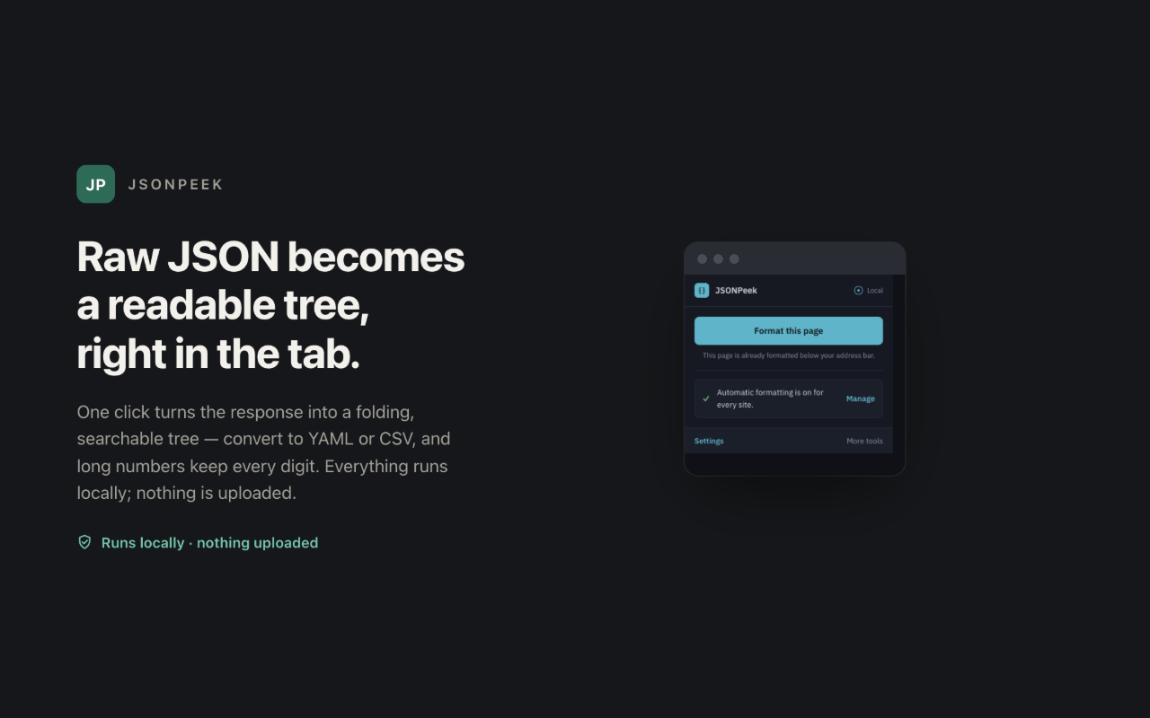 JSONPeek — featured